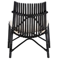 Black Rattan Estelle Accent Chair