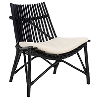 Black Rattan Estelle Accent Chair