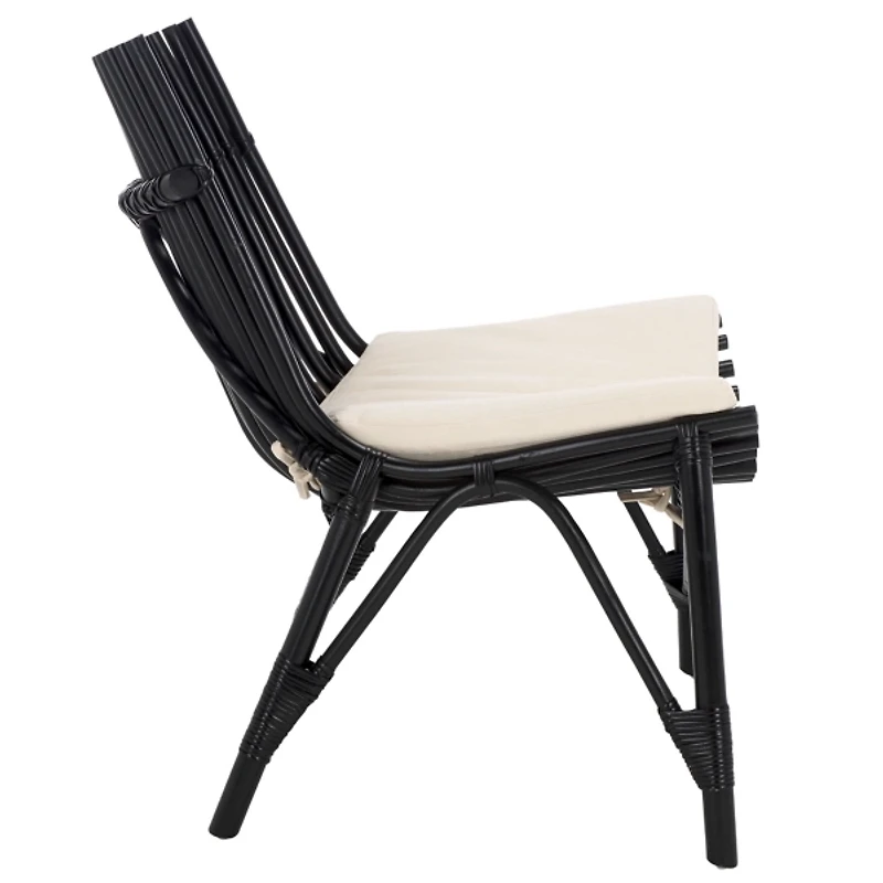 Black Rattan Estelle Accent Chair
