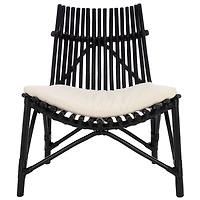 Black Rattan Estelle Accent Chair