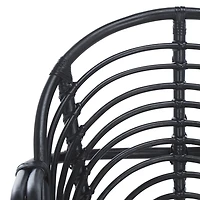 Black Rattan Bettie Accent Chair