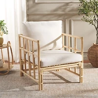 Natural Rattan Grid Luella Accent Chair