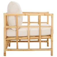 Natural Rattan Grid Luella Accent Chair