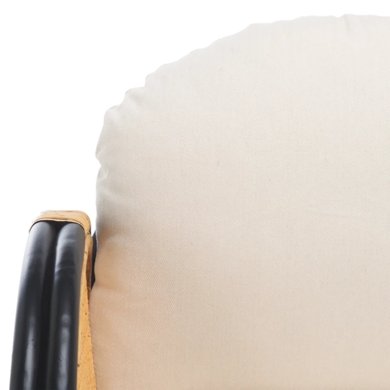 Black & Natural Rattan Lela Accent Chair