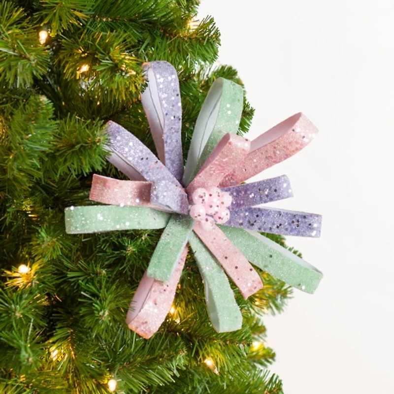 Pastel Petal Bow Tree Pick