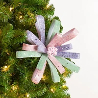 Pastel Petal Bow Tree Pick