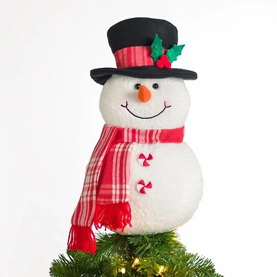 Snowman with Top Hat Tree Topper