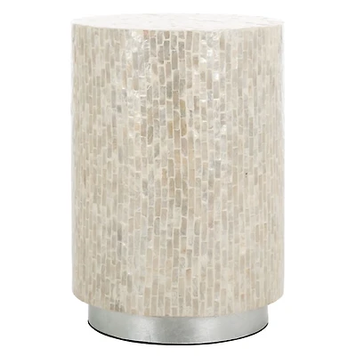 Kalina Capiz Round Accent Table