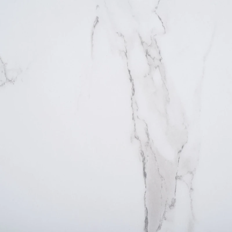 Brown Rattan and Faux Marble Sophie Accent Table