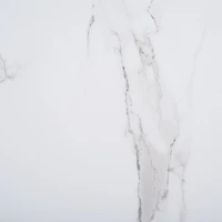 Brown Rattan and Faux Marble Sophie Accent Table