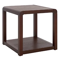 Brown Wood Tiered Tillie Accent Table