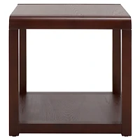 Brown Wood Tiered Tillie Accent Table