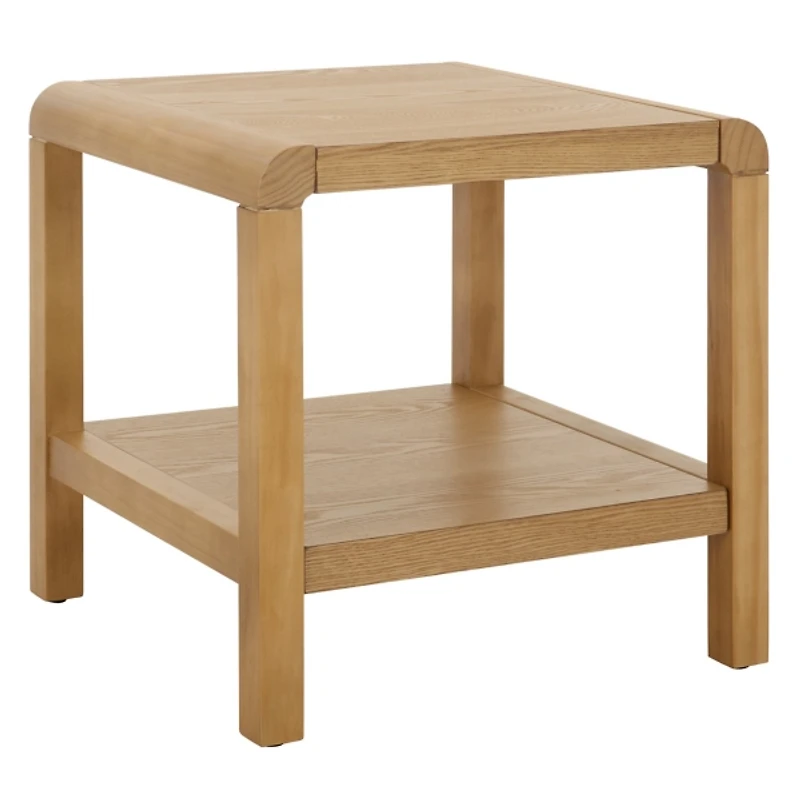 Natural Wood 1-Shelf Tillie Accent Table