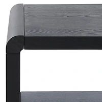 Black Wood 1-Shelf Tillie Accent Table