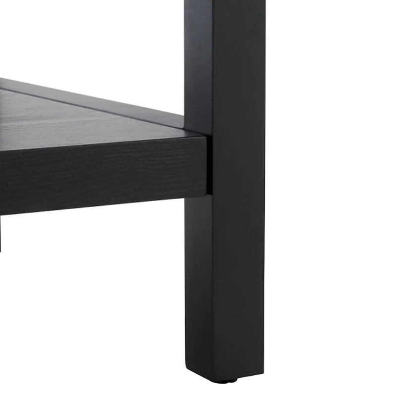 Black Wood 1-Shelf Tillie Accent Table
