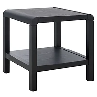 Black Wood 1-Shelf Tillie Accent Table
