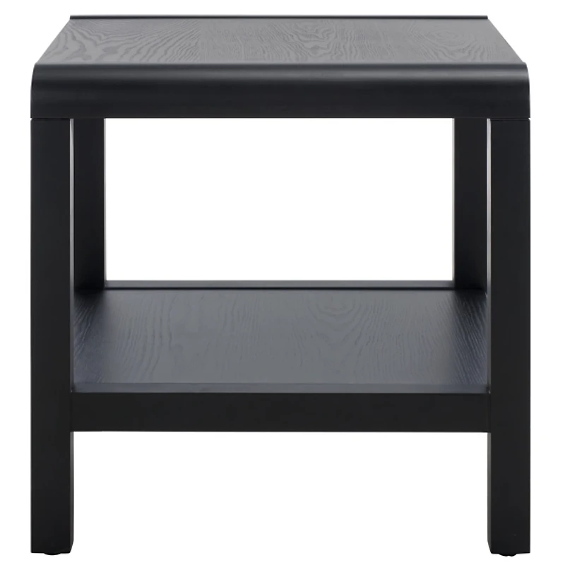 Black Wood 1-Shelf Tillie Accent Table