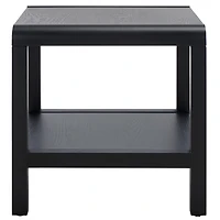 Black Wood 1-Shelf Tillie Accent Table