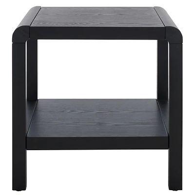 Black Wood 1-Shelf Tillie Accent Table