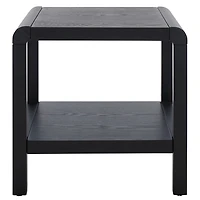 Black Wood 1-Shelf Tillie Accent Table