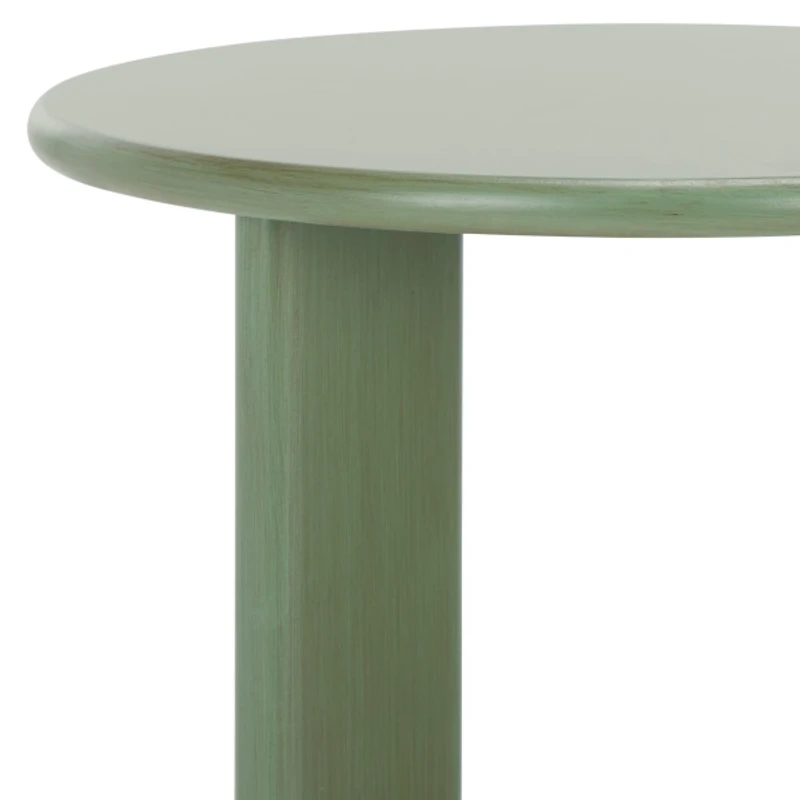 Green Wood Isabelle Modern Accent Table