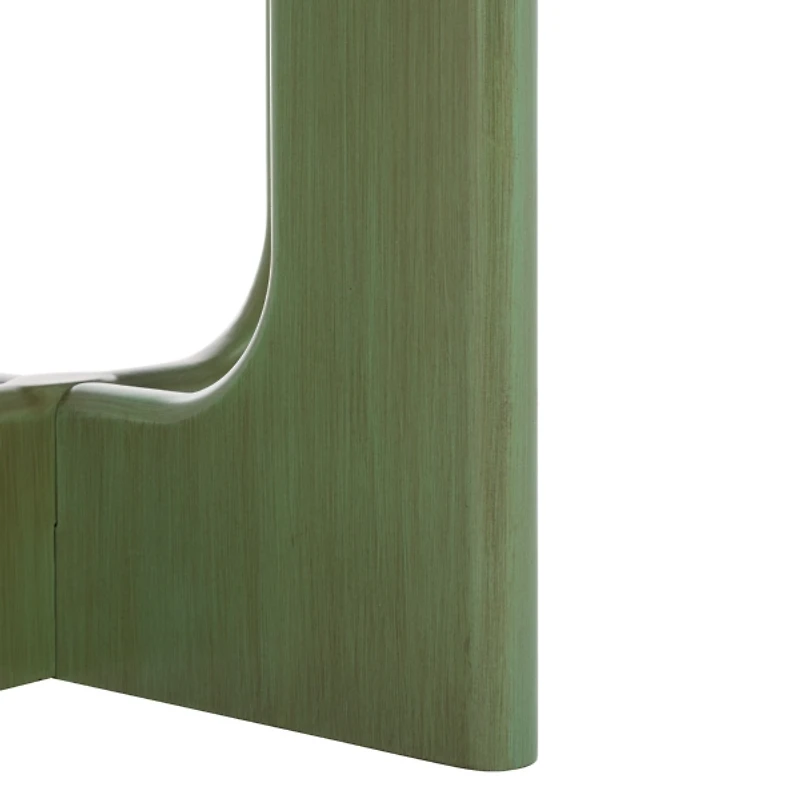 Green Wood Isabelle Modern Accent Table