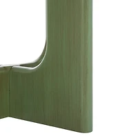 Green Wood Isabelle Modern Accent Table