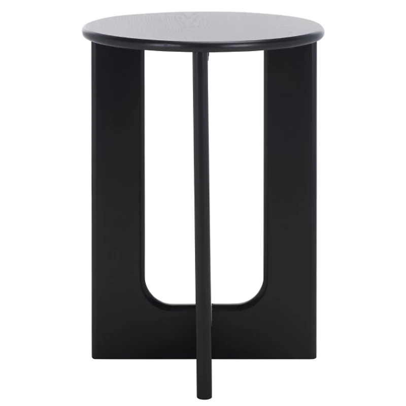Black Wood Isabelle Modern Accent Table