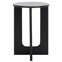 Black Wood Isabelle Modern Accent Table