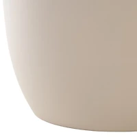 Beige Ceramic Bella Modern Accent Table
