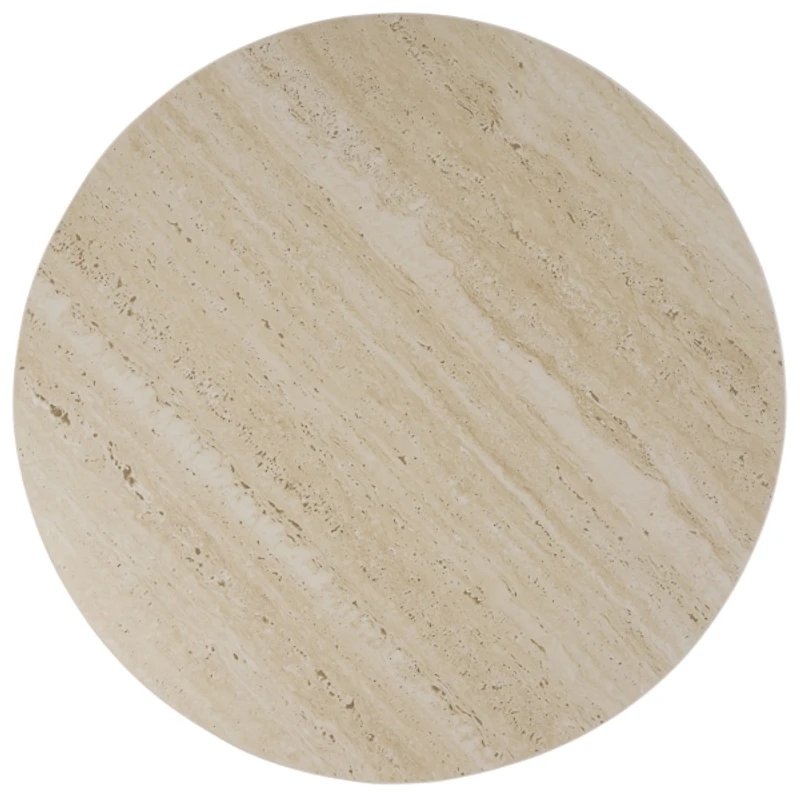 Beige Ceramic Bella Modern Accent Table