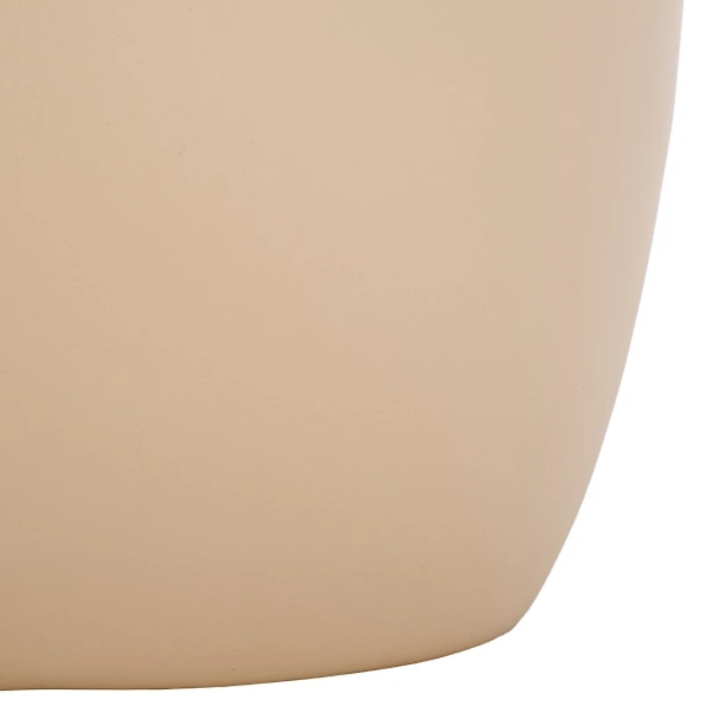 Beige Ceramic Bella Modern Accent Table, 16 in.