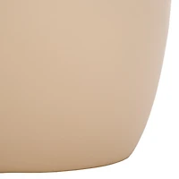 Beige Ceramic Bella Modern Accent Table, 16 in.