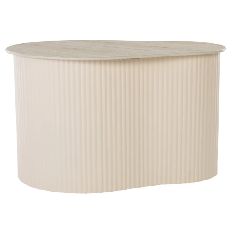 Beige Ceramic Sally Accent Table