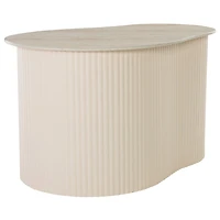 Beige Ceramic Sally Accent Table