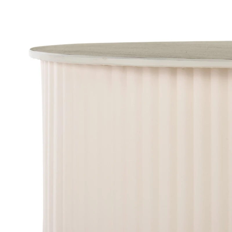 Beige Ceramic Sally Accent Table