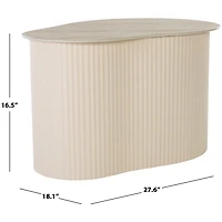 Beige Ceramic Sally Accent Table