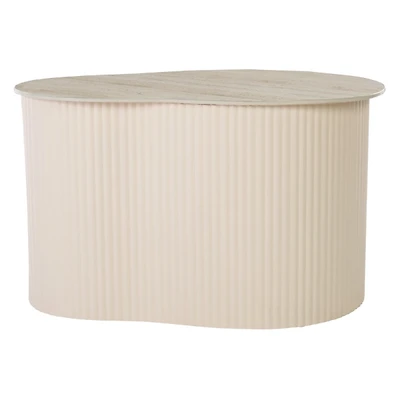 Beige Ceramic Sally Accent Table