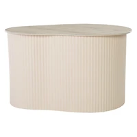 Beige Ceramic Sally Accent Table