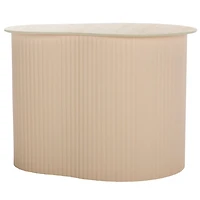 Medium Beige Ceramic Sally Accent Table