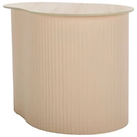 Medium Beige Ceramic Sally Accent Table