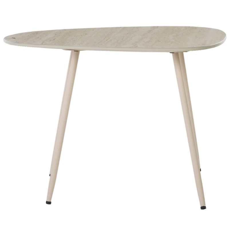 Beige Stone Dixie Accent Table, 16 in.