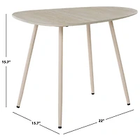 Beige Stone Dixie Accent Table, 16 in.