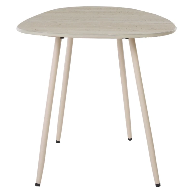 Beige Stone Dixie Accent Table, 16 in.