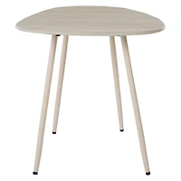 Beige Stone Dixie Accent Table, 16 in.