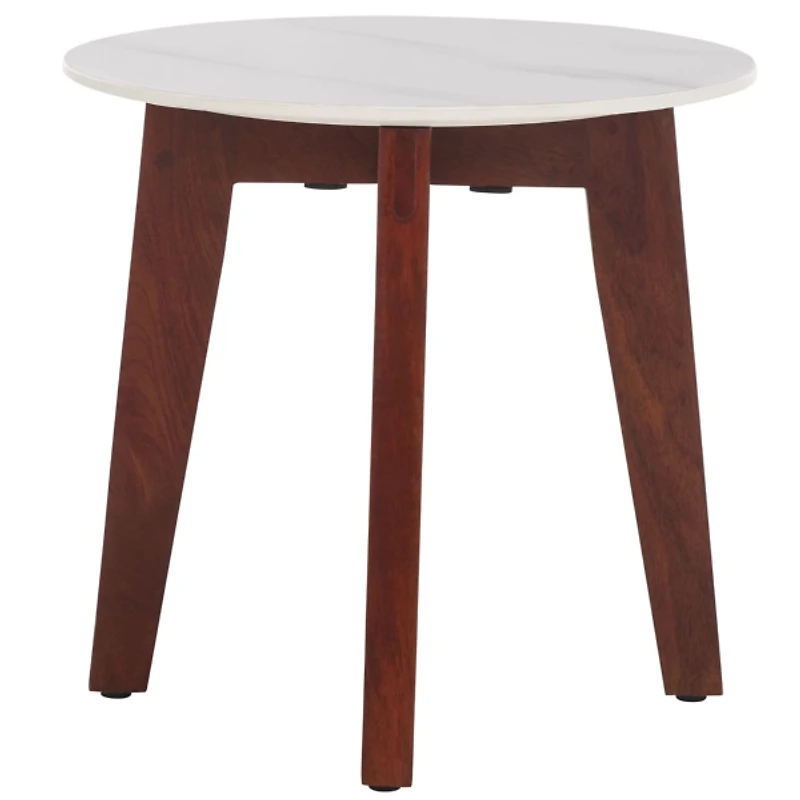 Marble Walnut Cheyenne Accent Table