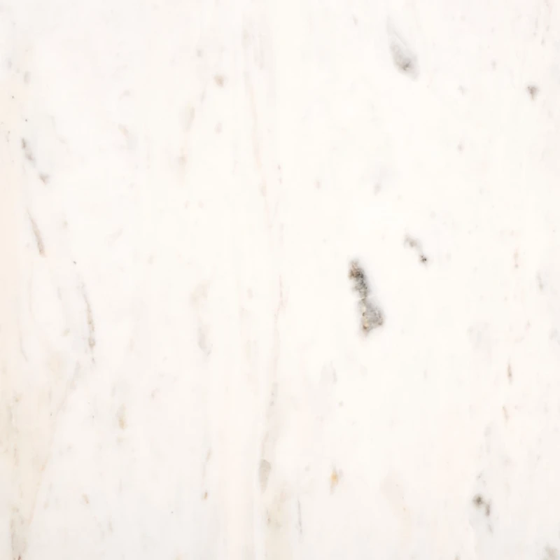 White Marble Iron Maisie Accent Table