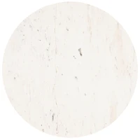 White Marble Iron Maisie Accent Table