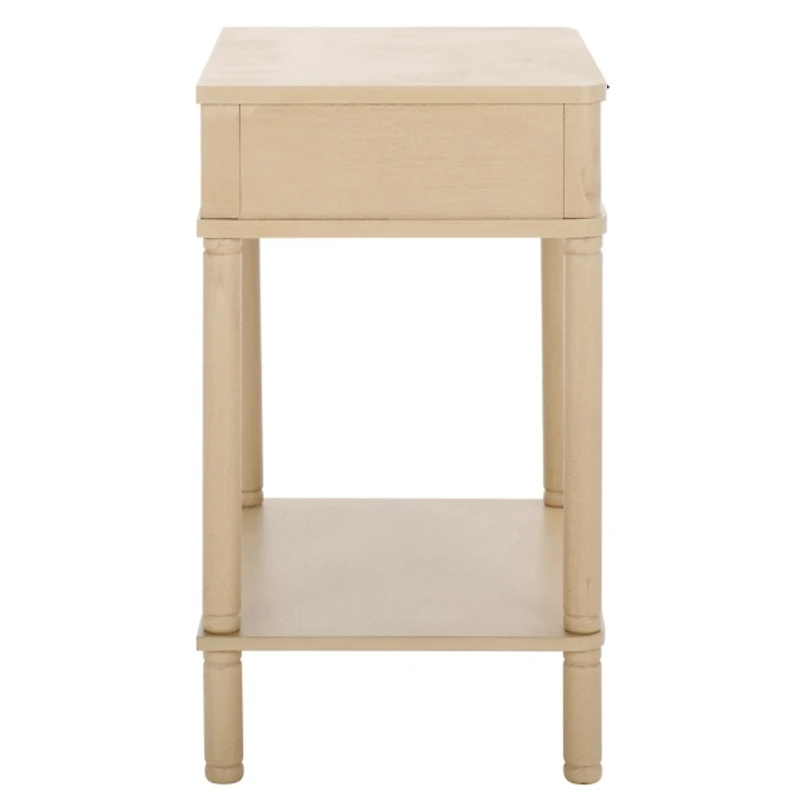 Natural Wood Mina End Table