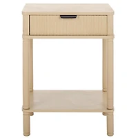 Natural Wood Mina End Table